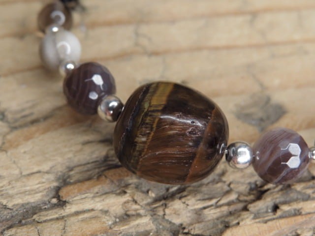 Kamienie dla znaku zodiaku Koziorożec * bransoletka zodiakalna makrama