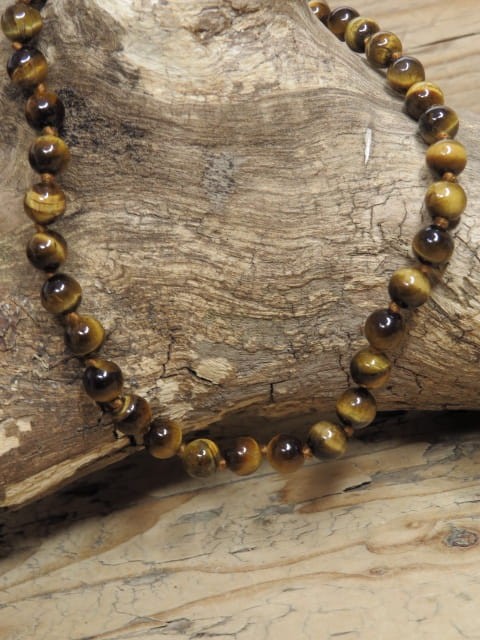 tygrysie oko * naszyjnik * korale