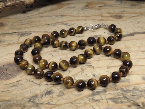 tygrysie oko * naszyjnik * korale