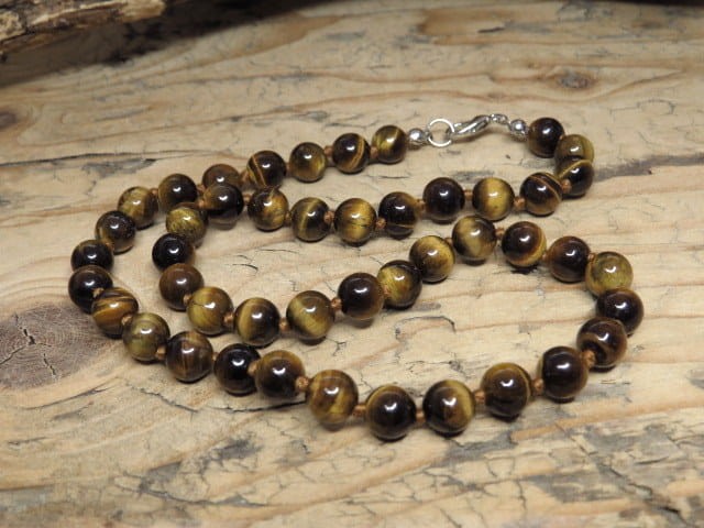 tygrysie oko * naszyjnik * korale