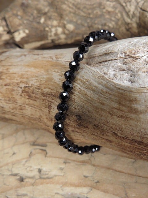 spinel * bransoletka 4mm - szlif fasetkowy