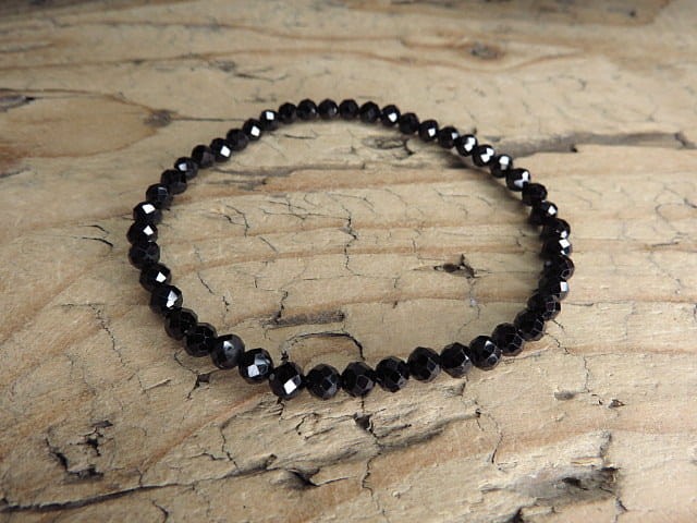 spinel * bransoletka 4mm - szlif fasetkowy