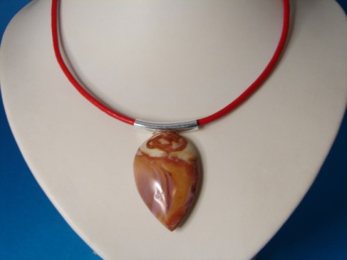 jaspis polichromia * naszyjnik