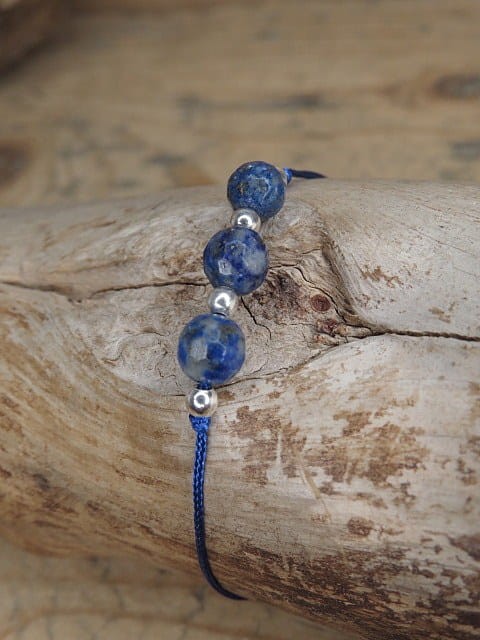 lapis lazuli * czakra trzeciego oka * bransoletka minimalistyczna