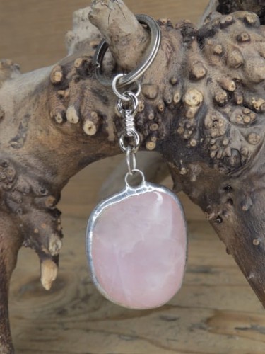 kwarc różowy * brelok