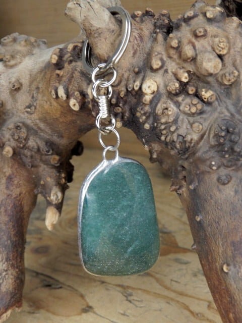 awenturyn zielony brelok