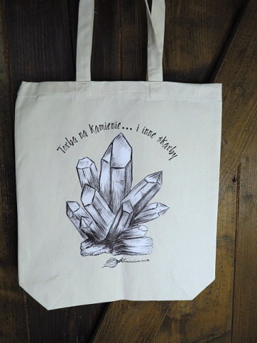 Torba bawełniana z kryształami - Torba na kamienie... i inne skarby
