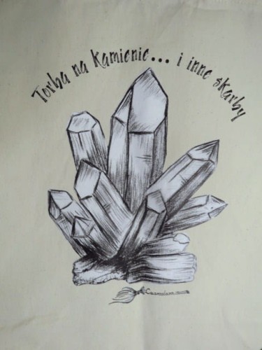 Torba bawełniana z kryształami - Torba na kamienie... i inne skarby