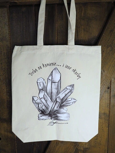 Torba bawełniana z kryształami - Torba na kamienie... i inne skarby