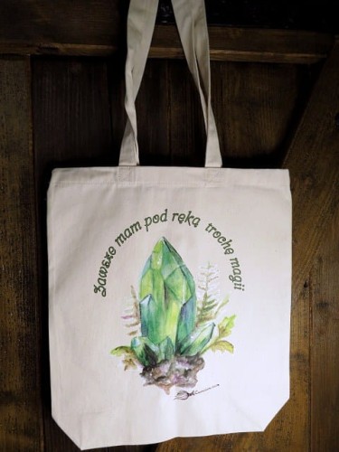 Torba bawełniana z kryształami - Zawsze mam pod ręką trochę magii