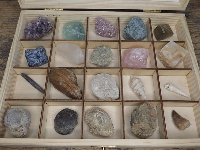 Kolekcja minerałów i skamieniałości