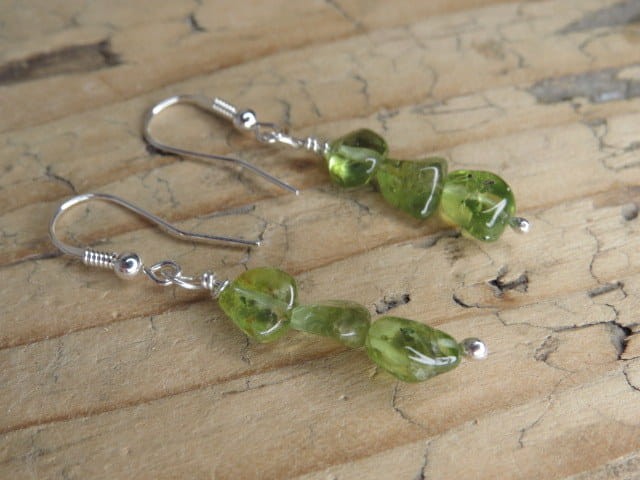 oliwin - kolczyki z oliwinu