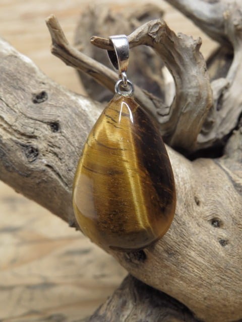 łezka z tygrysiego oka * wisiorek