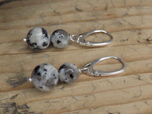 granit z Polski * kolczyki