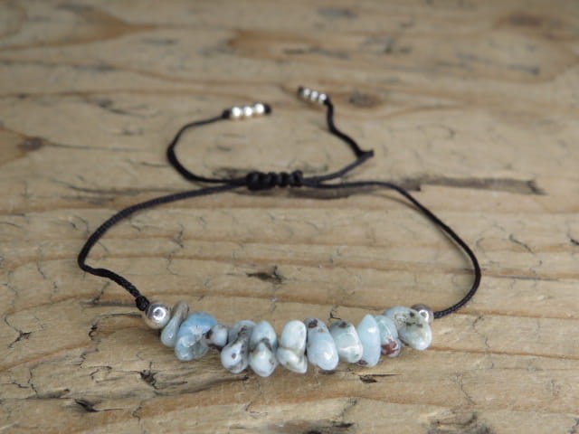 larimar * bransoletka minimalistyczna