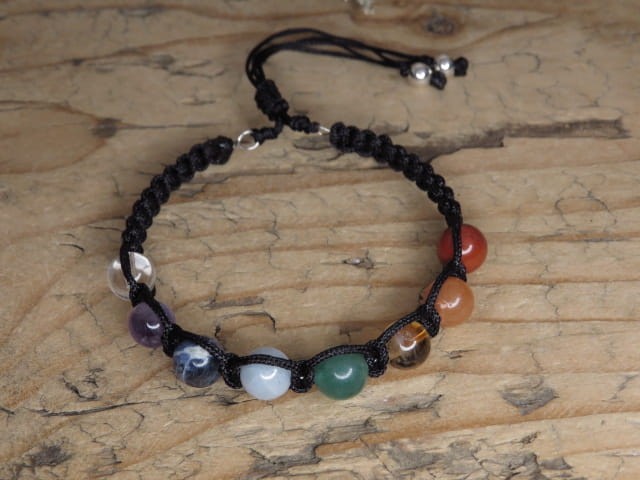 bransoletka Siedem Czakr * 7 czakr * biżuteria czakralna makrama