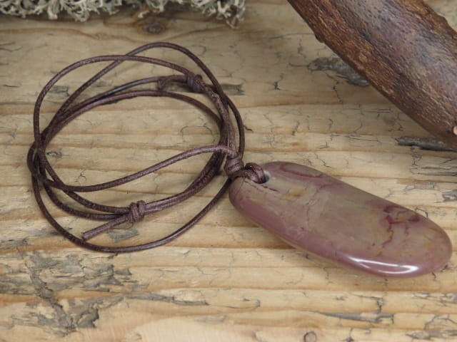 jaspis * amulet ochronny na rzemieniu