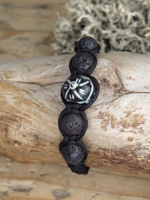 lawa - męska bransoletka pleciona makrama