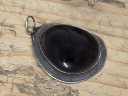 obsydian czarny * wisior