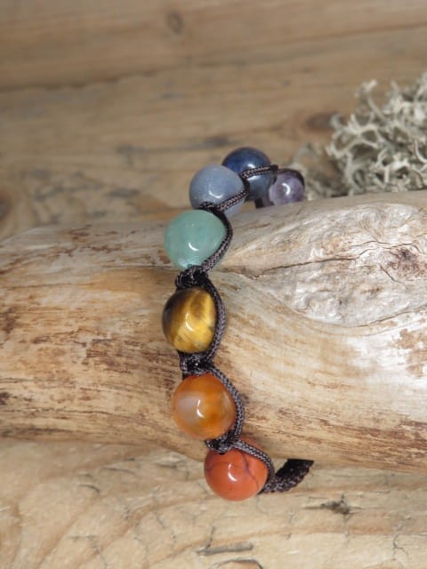 bransoletka makrama Siedem Czakr * 7 czakr * biżuteria czakralna