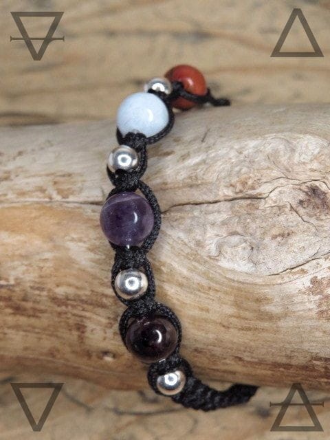 4 żywioły - ochrona i harmonia - bransoletka makrama