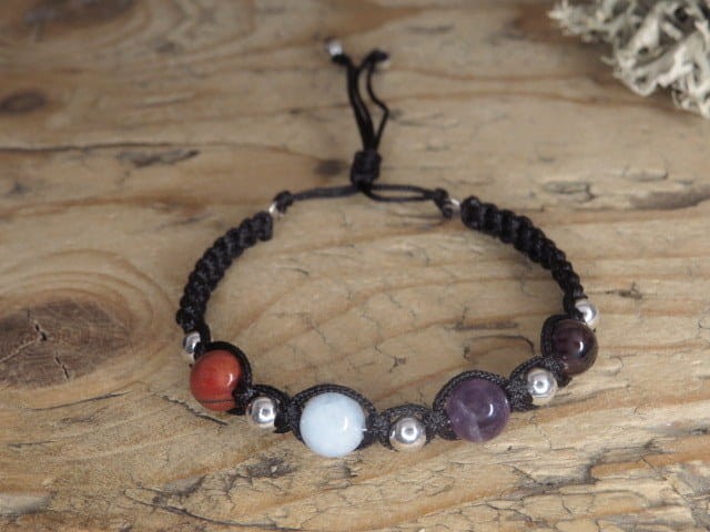 4 żywioły - ochrona i harmonia - bransoletka makrama