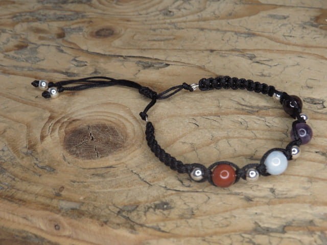 4 żywioły - ochrona i harmonia - bransoletka makrama