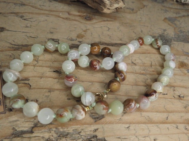 aragonit - onyks pakistański * naszyjnik * korale