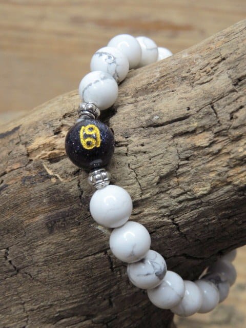 Bransoletka zodiakalna Rak – howlit