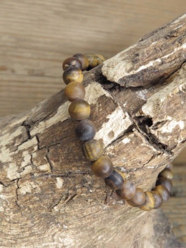 tygrysie oko matowe - bransoletka 6mm