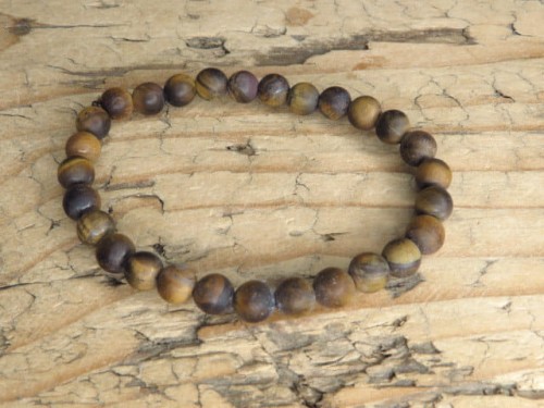 tygrysie oko matowe - bransoletka 6mm