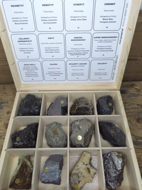 Zestaw - rudy metali