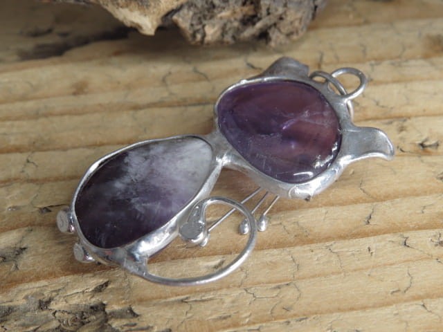 ametyst * wisior kot