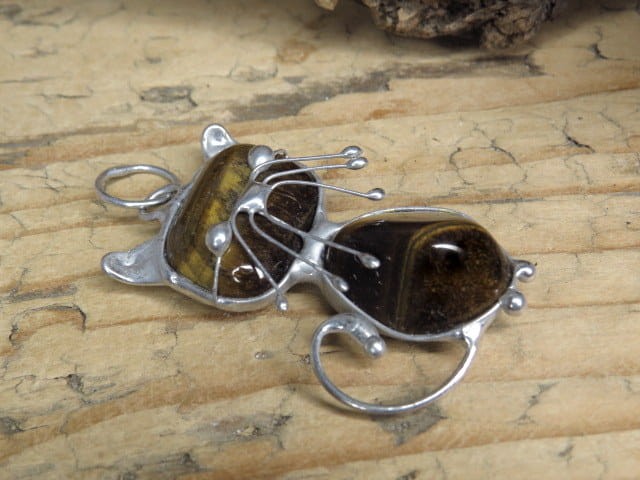 tygrysie oko * wisior kot