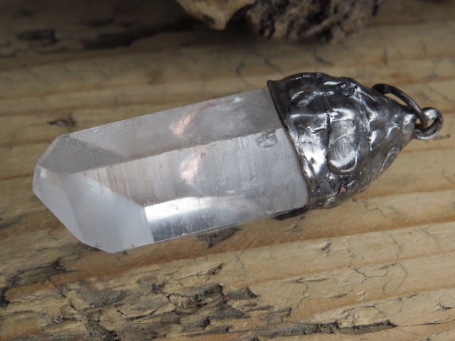 kryształ górski * artystyczny wisior amulet ochronny