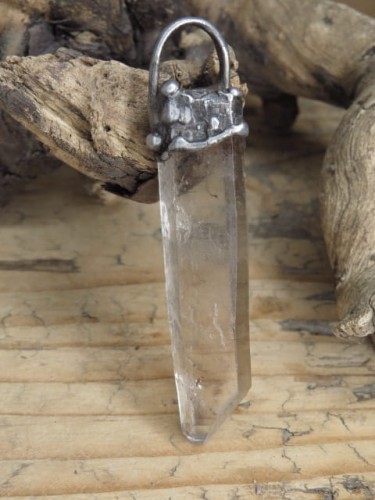 kryształ górski * artystyczny wisior amulet ochronny