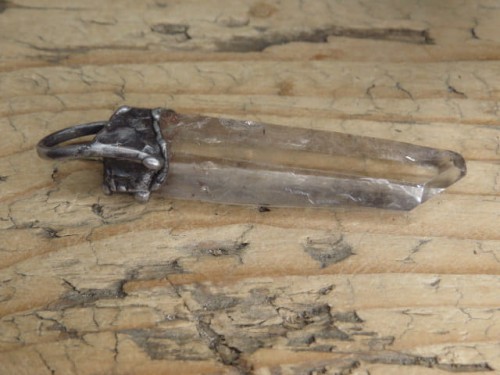 kryształ górski * artystyczny wisior amulet ochronny