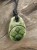 Wisior ceramiczny z symbolem Mokosz, zielony amulet słowiański.