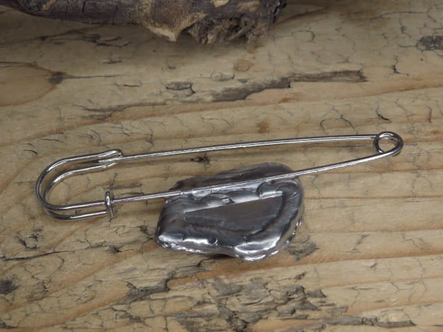 ametyst agrafka - broszka duża