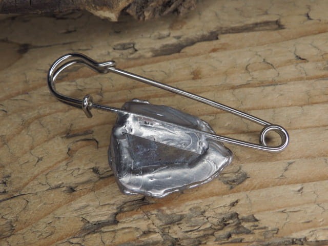 ametyst agrafka - broszka