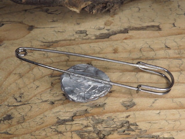 ametyst agrafka - broszka