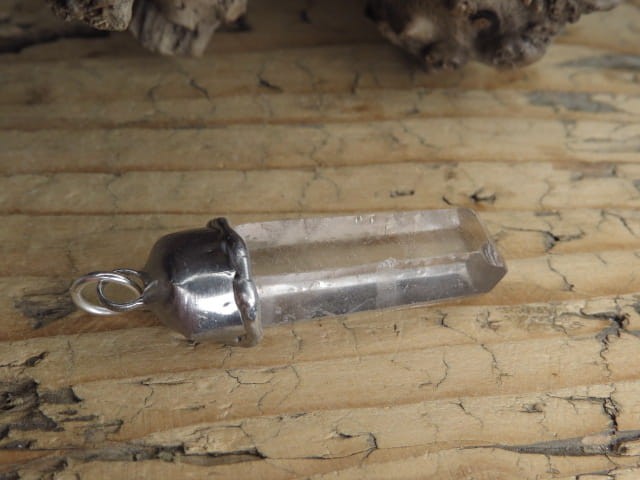 kryształ górski * wisior amulet ochronny