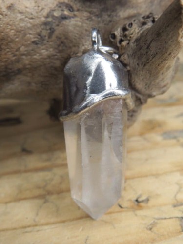 kryształ górski * wisior amulet ochronny