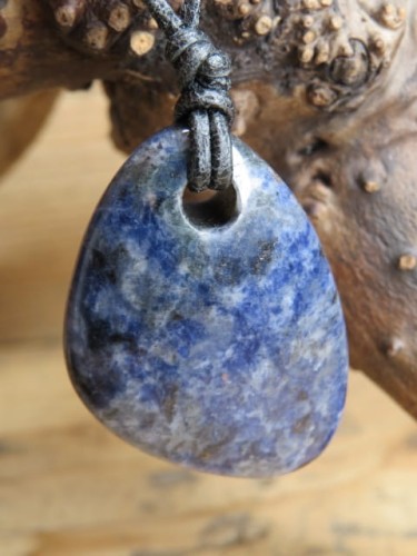 sodalit * talizman na rzemieniu