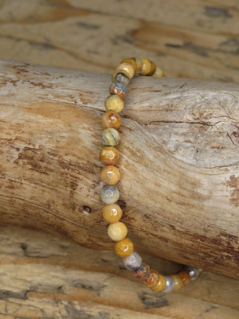 agat crazy lace bransoletka 4mm - szlif fasetkowy