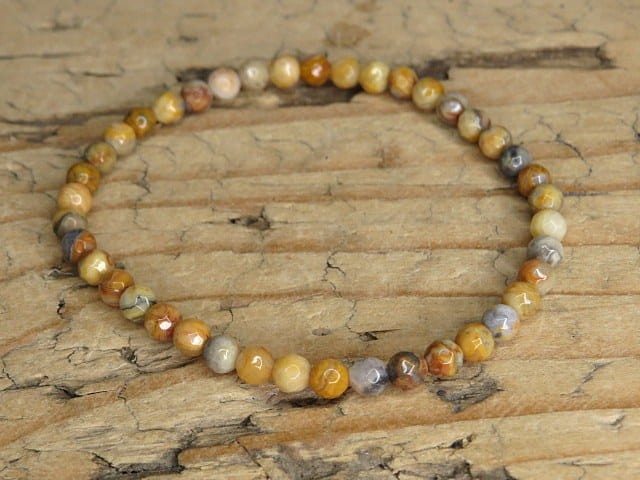 agat crazy lace bransoletka 4mm - szlif fasetkowy