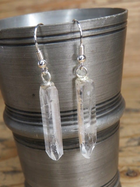 kryształ górski Polska Jegłowa * kolczyki