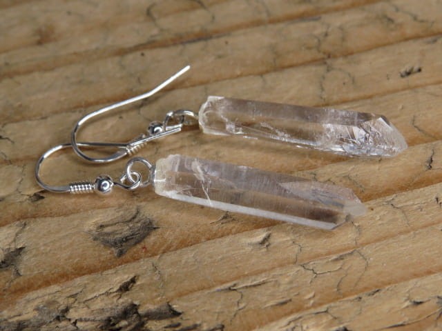 kryształ górski Polska Jegłowa * kolczyki