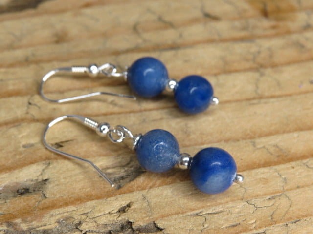 kwarc niebieski * kolczyki