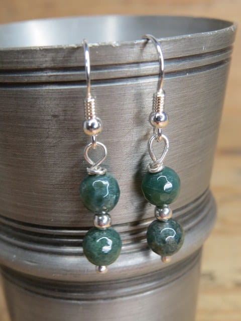 agat mszysty * kolczyki